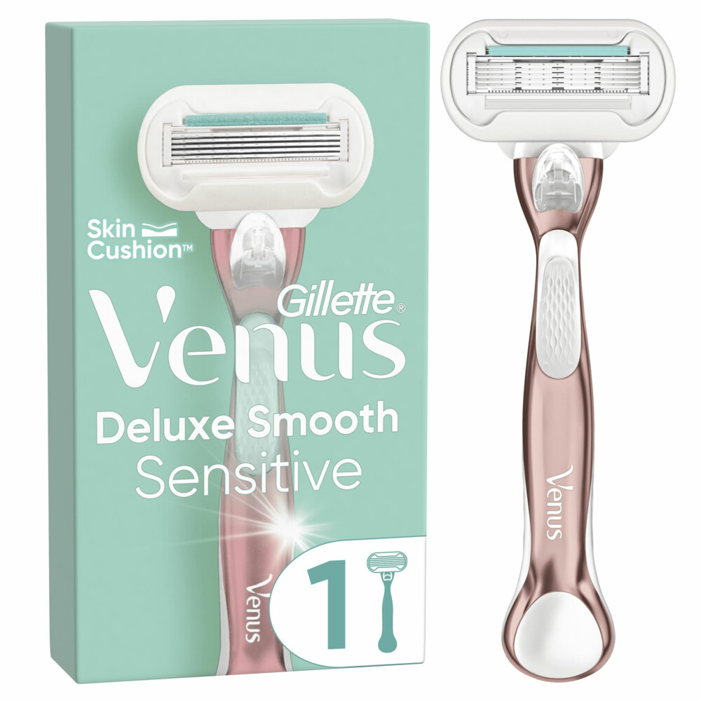 6x Gillette Venus Scheermes Deluxe Smooth Sensitive RoseGold 1 set