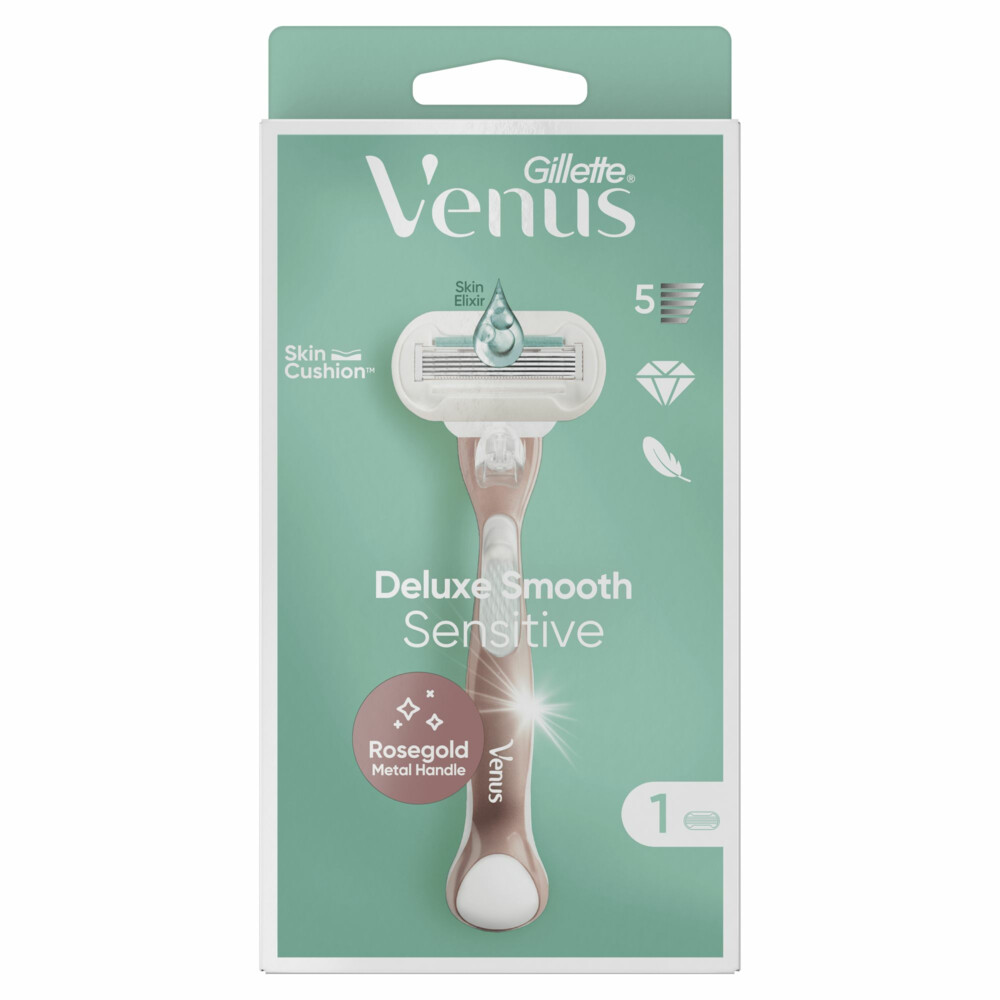 Gillette Venus Scheermes Deluxe Smooth Sensitive RoseGold 1 Set Plein Nl