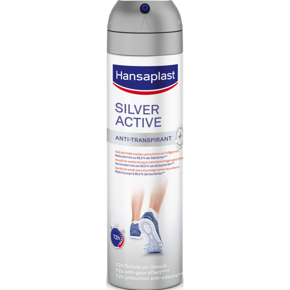 Hansaplast Voetdeodorant Silver Active 150 ml