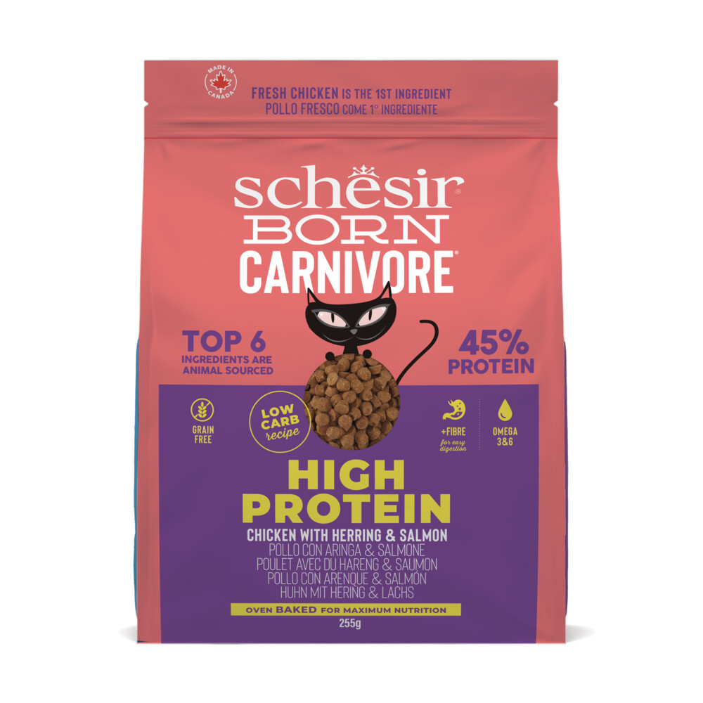 Schesir Born Carnivore Kattenvoer Chicken&Herring 255 gr