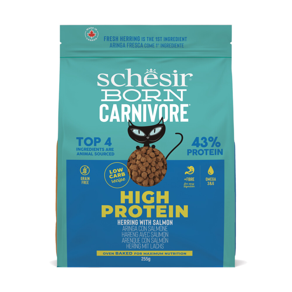 Schesir Born Carnivore Kattenvoer Herring&Salmon 255 gr