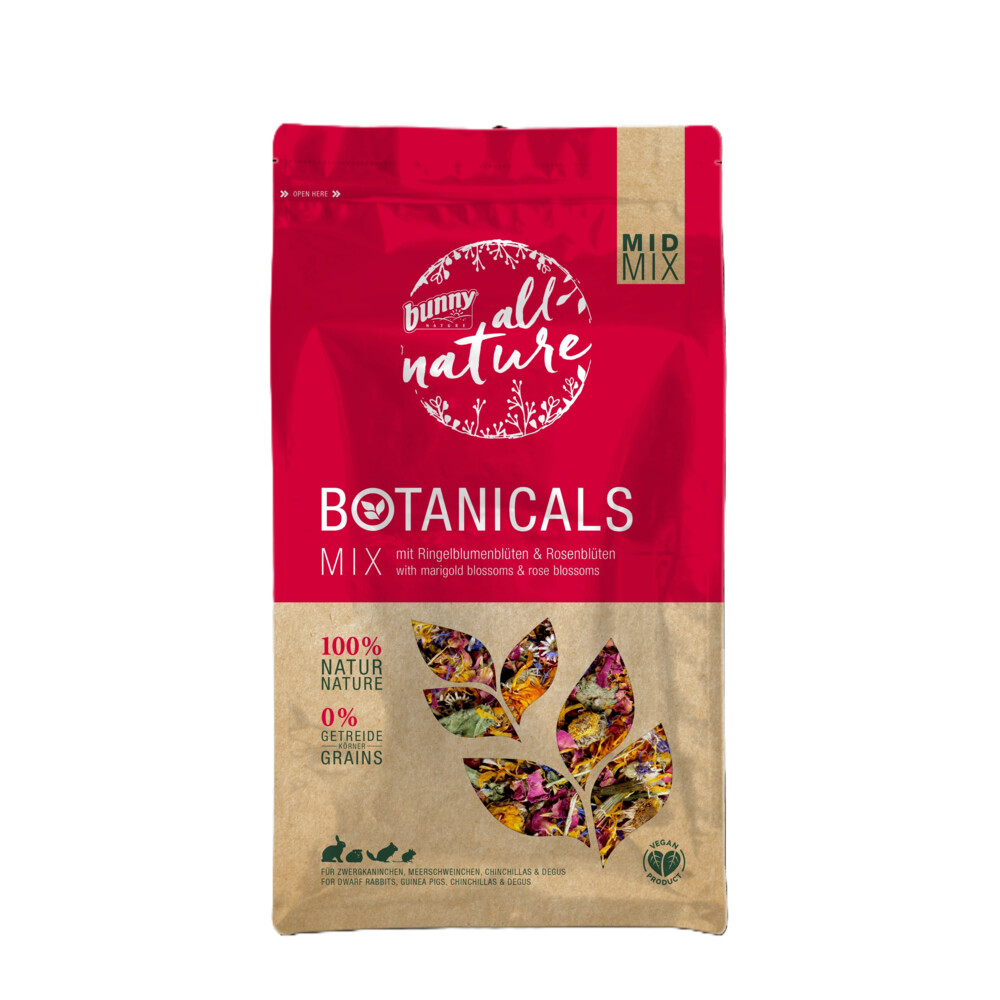 4x Bunny Nature Botanicals Mid Marigold Blossoms&Rose Blossoms 130 gr