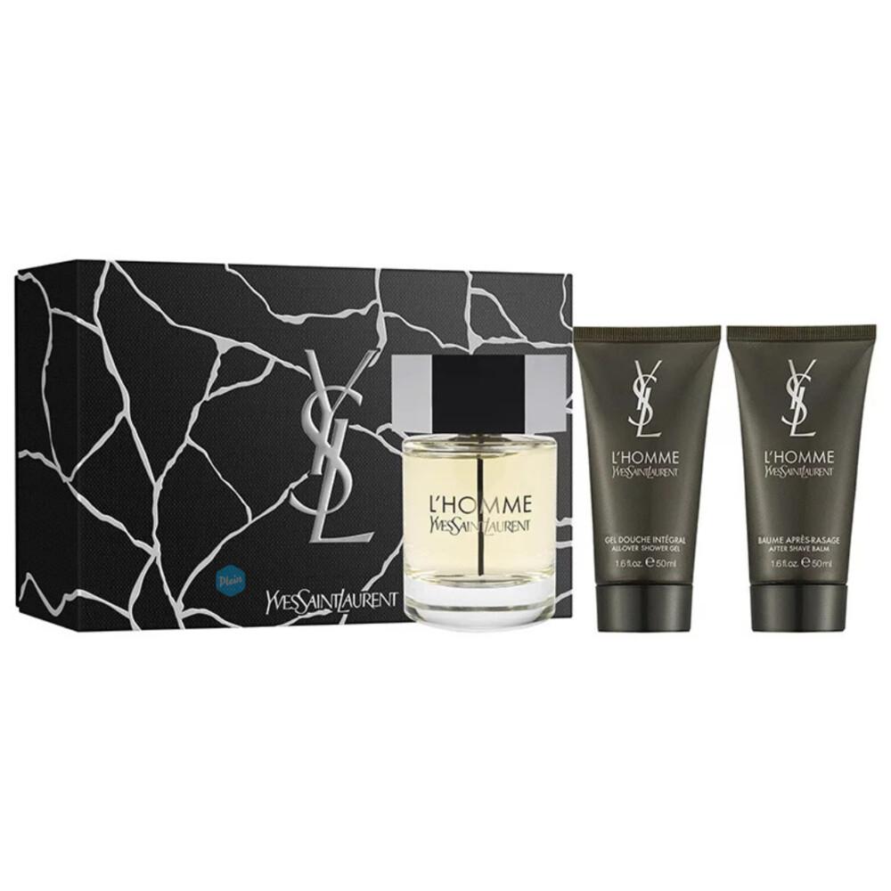 Yves Saint Laurent L'Homme Geschenkset Eau de Toilette Spray 100 ml + Douchegel 50 ml + Aftershave b