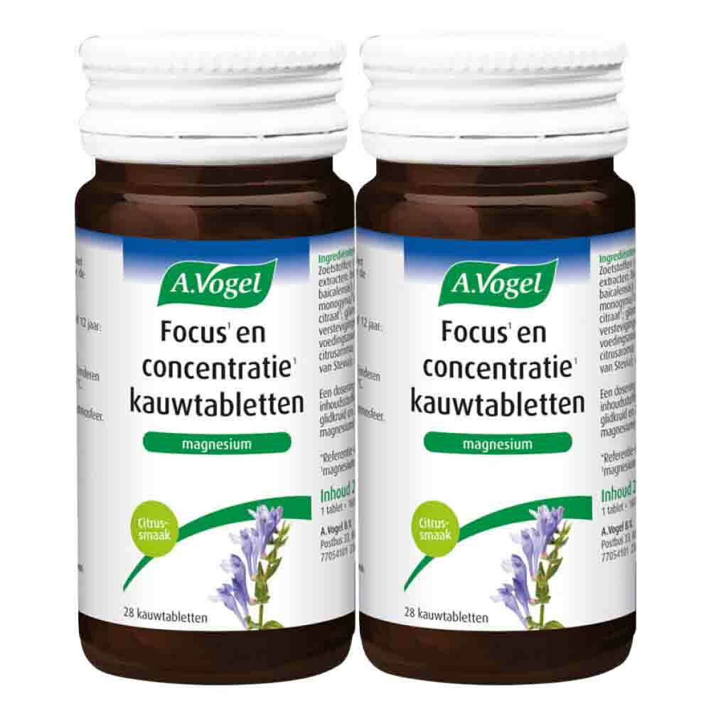 Gratis Verzending: 2x A.Vogel Focus En Concentratie 30 kauwtabletten