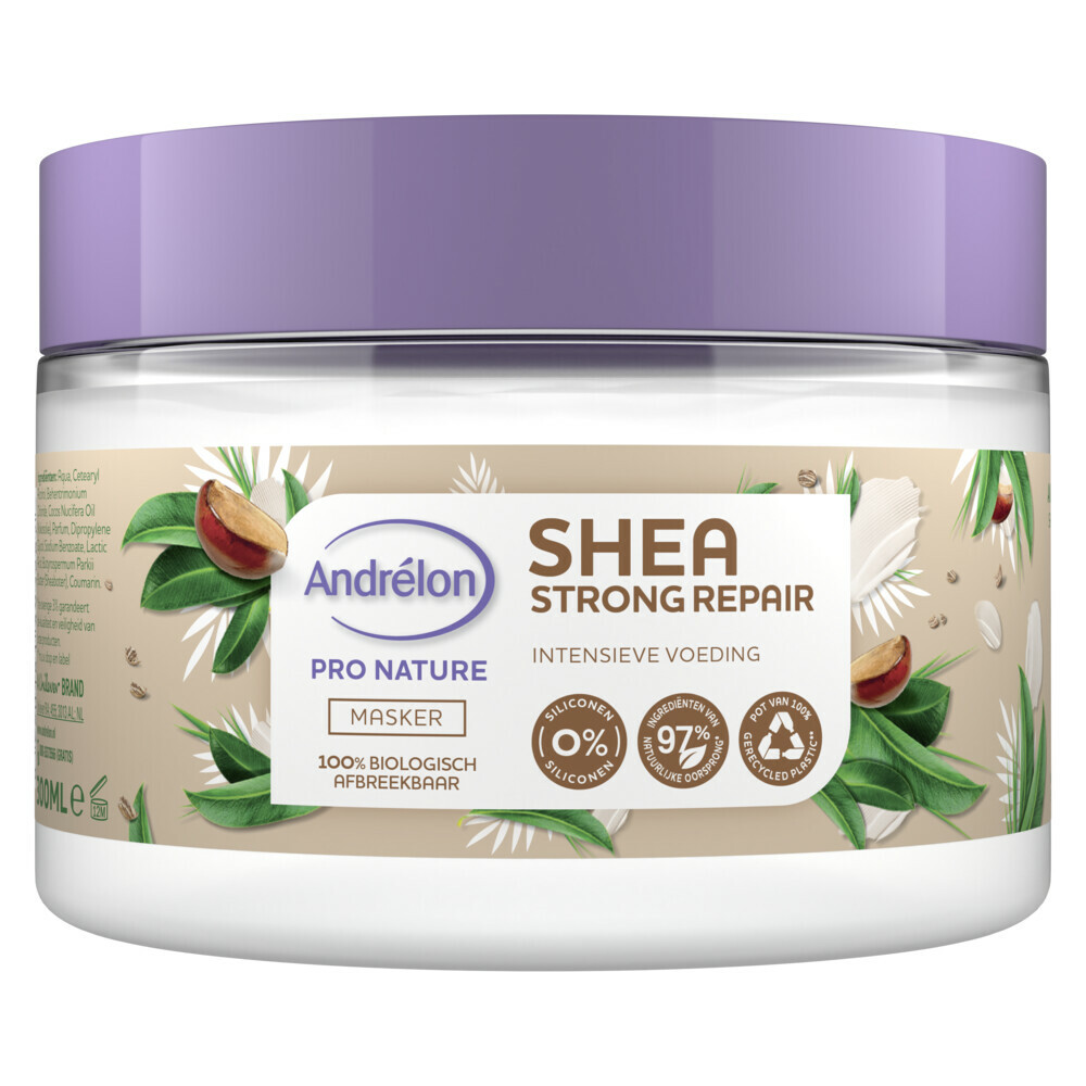 2e halve prijs: Andrelon Haarmasker Shea Strong Repair 300 ml