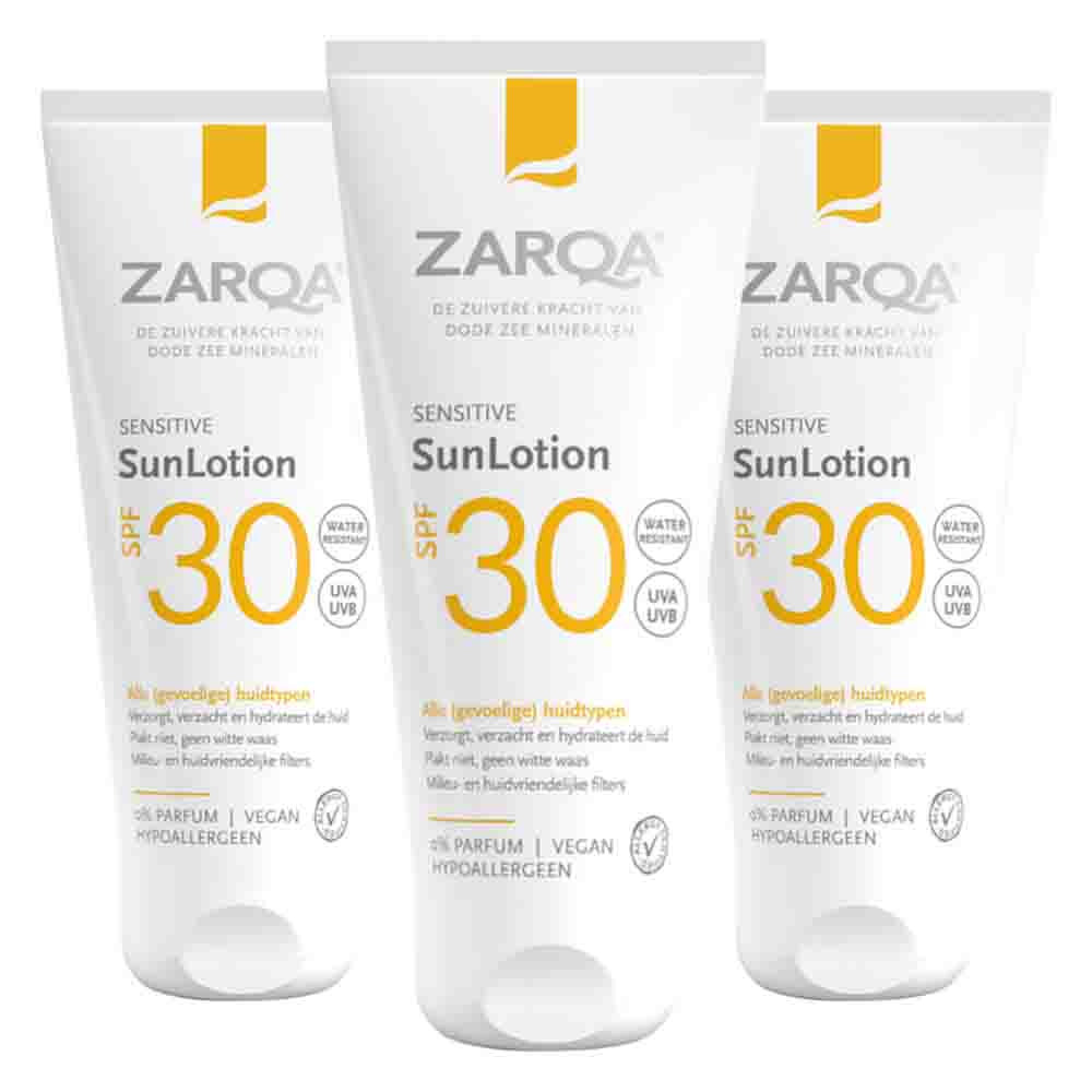 3x Zarqa Sun SunLotion SPF 30 50 ml