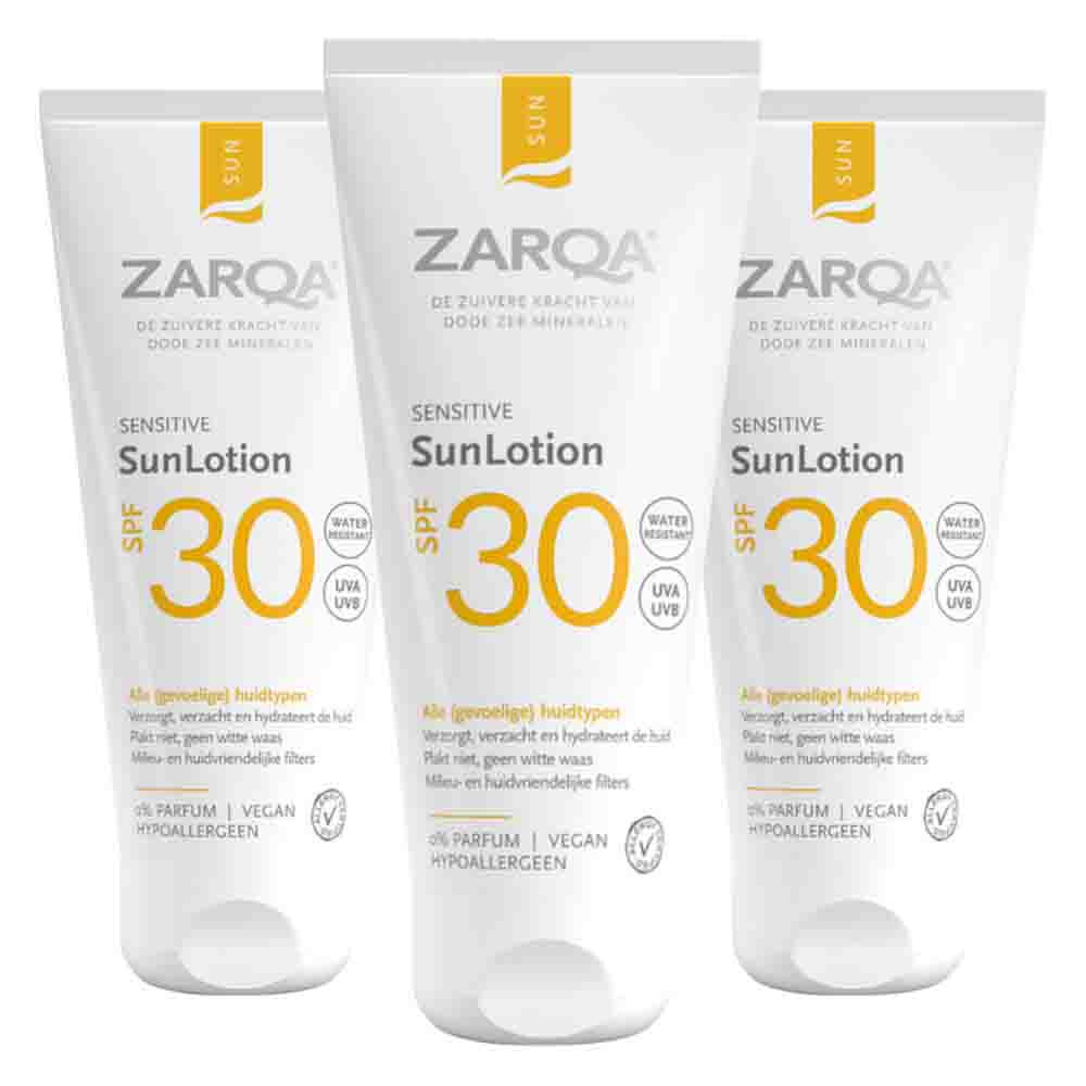 3x Zarqa Sun SunLotion SPF 30 100 ml