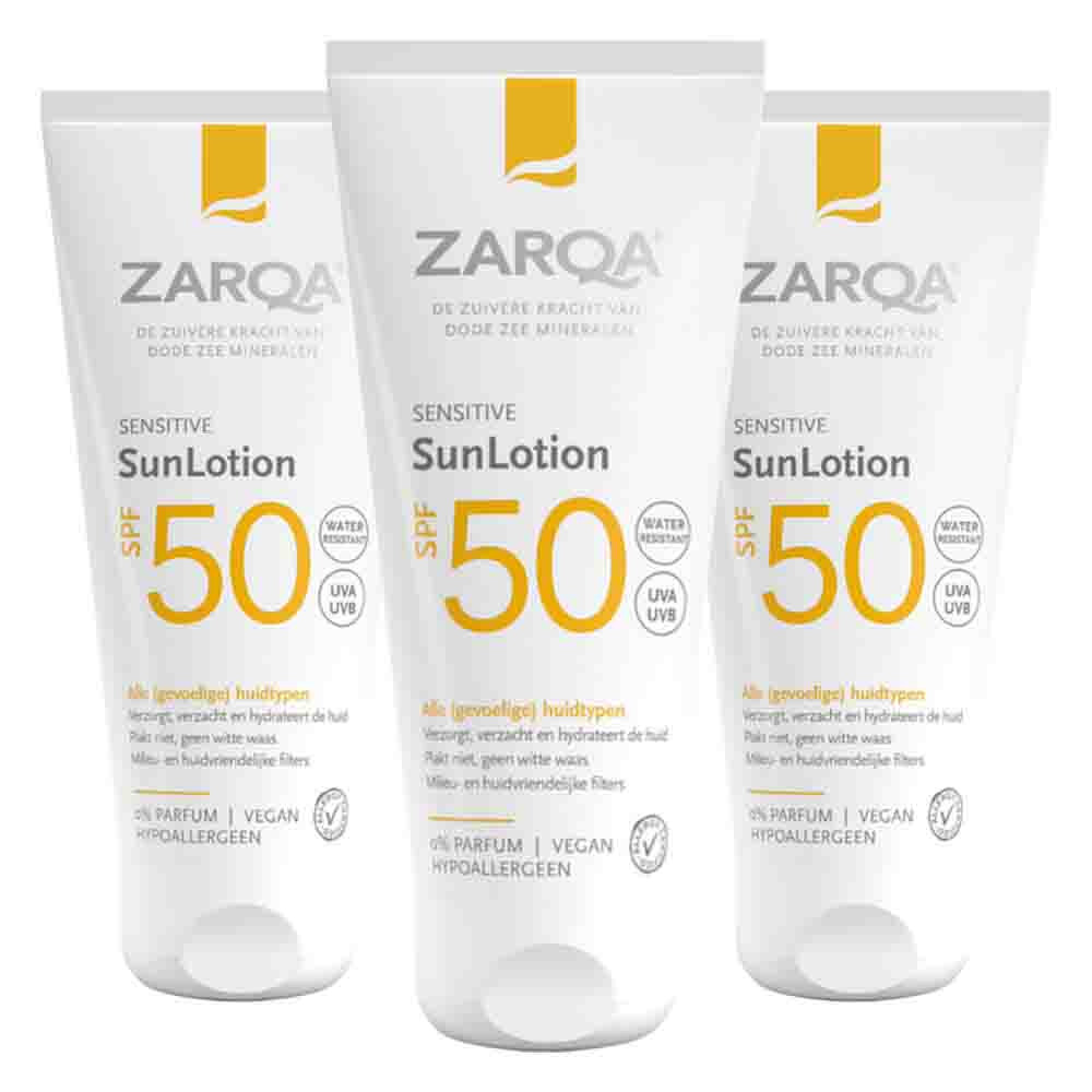 3x Zarqa Sun SunLotion SPF 50 50 ml