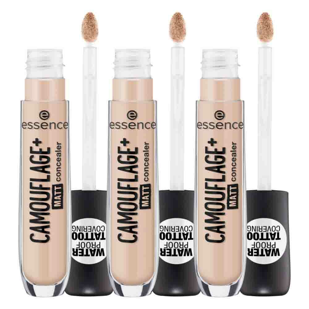 3x essence Camouflage+ Matt Concealer 26 Natural Beige 5 ml