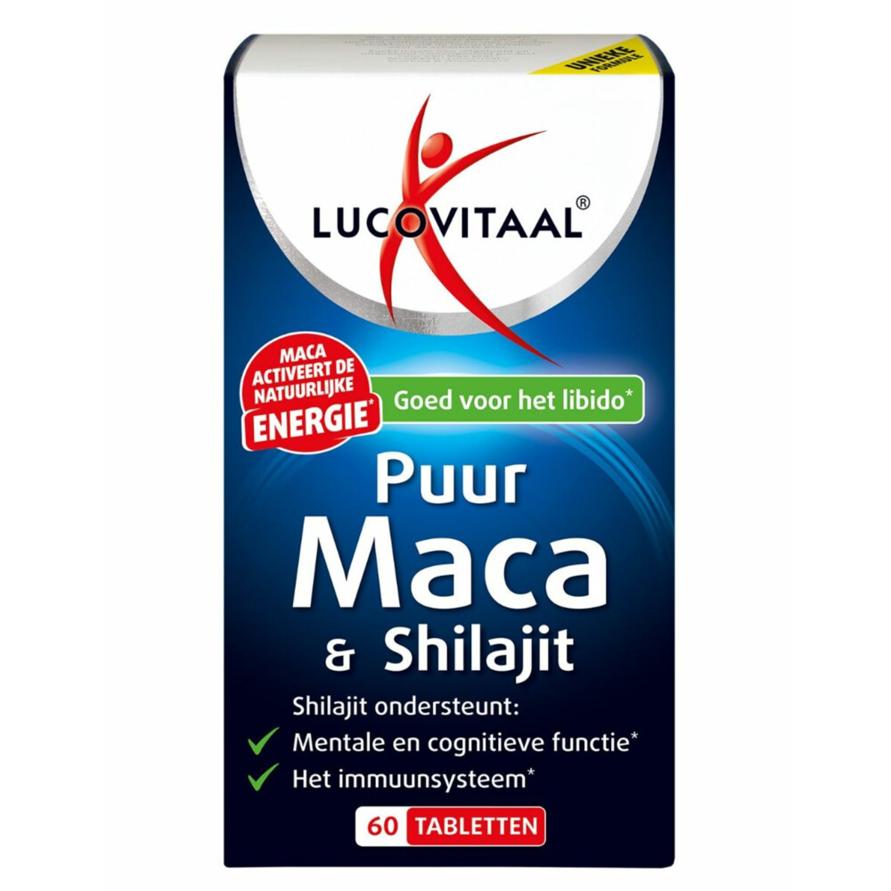 Gratis Verzending: Lucovitaal Maca&Shilajit Puur 60 tabletten