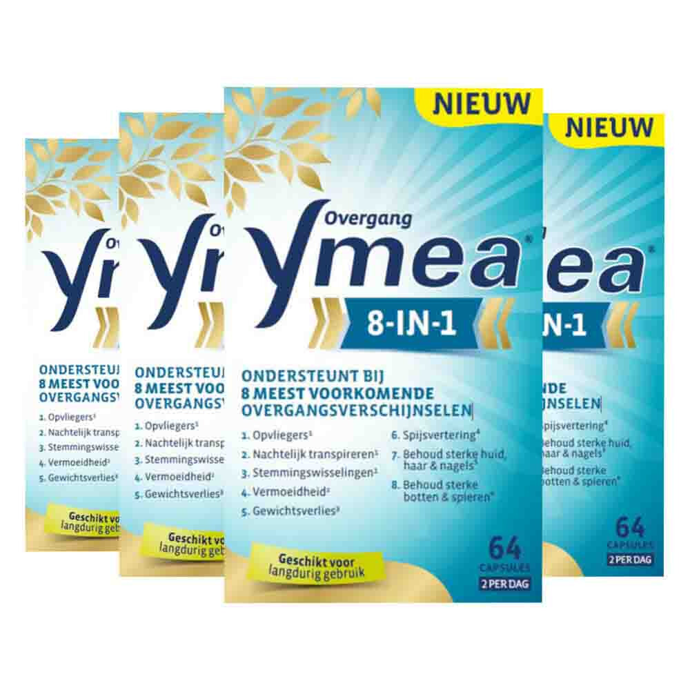 4x Ymea Overgang 8 in 1 Capsules 64 capsules