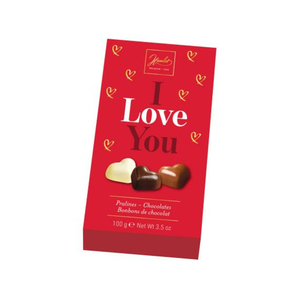 12x Hamlet Pralines I Love You Harten 100 gr