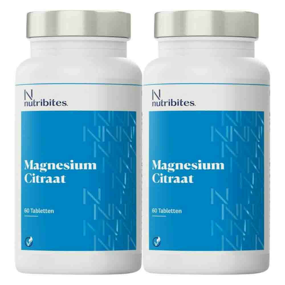 Gratis Verzending: 2x Nutribites Magnesium Citraat 60 tabletten