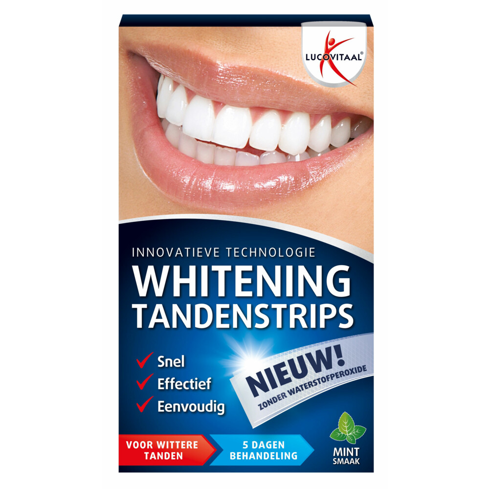 2+2 gratis: Lucovitaal Whitening Tandenstrips 5 sets