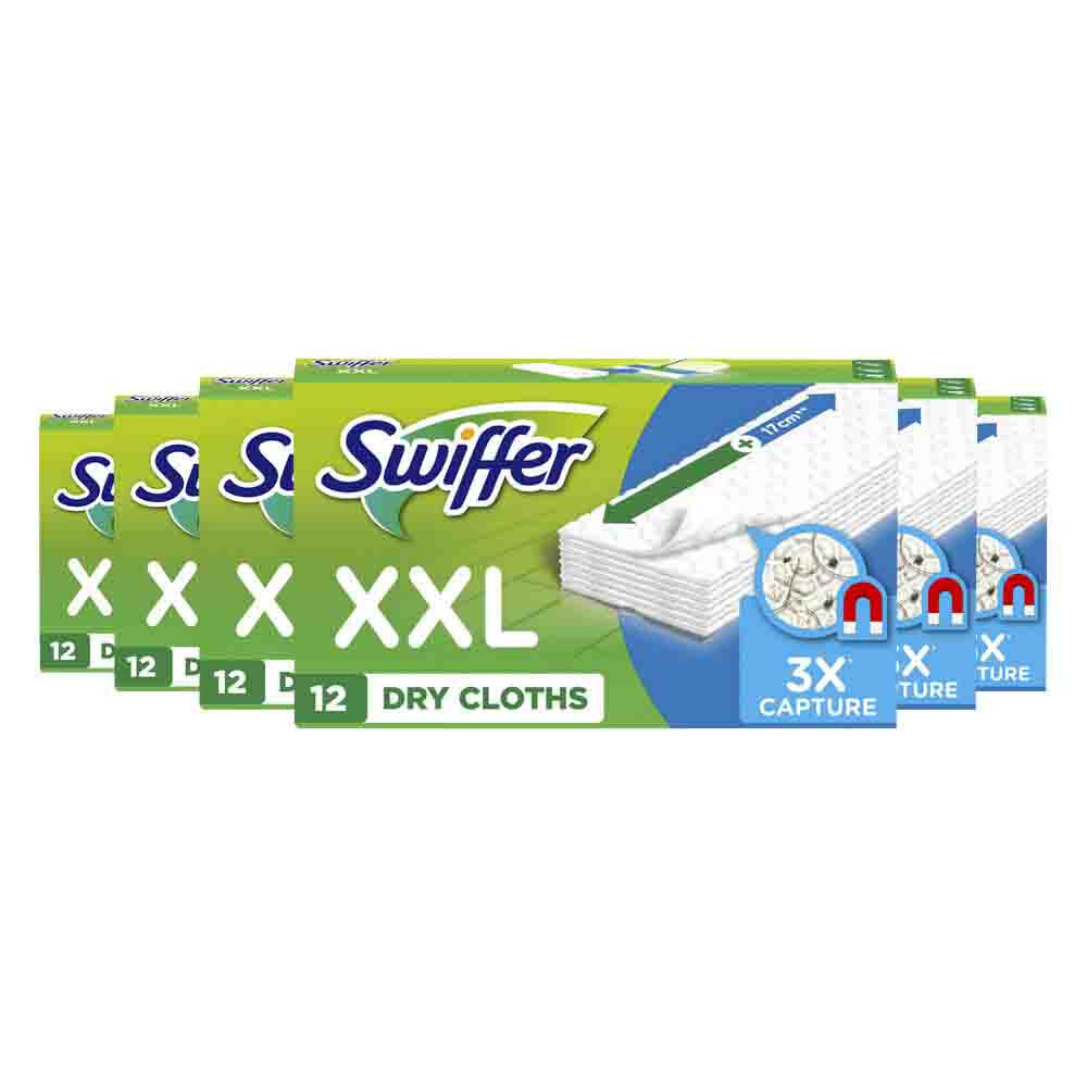 6x Swiffer Vloerreiniger Droge Vloerdoekjes 12 stuks