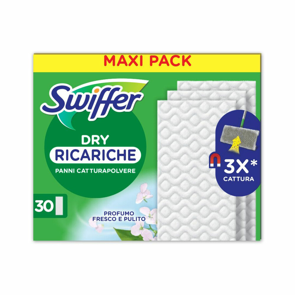 6x Swiffer Vloerreiniger Droge Vloerdoekjes Febreze Geur 30 stuks
