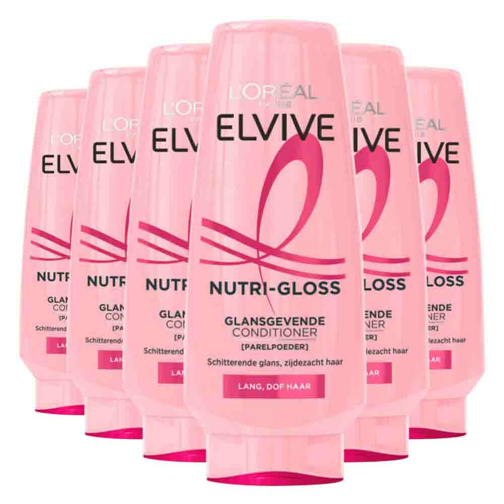 6x L'Oréal Elvive Nutri Gloss Conditioner 200 ml