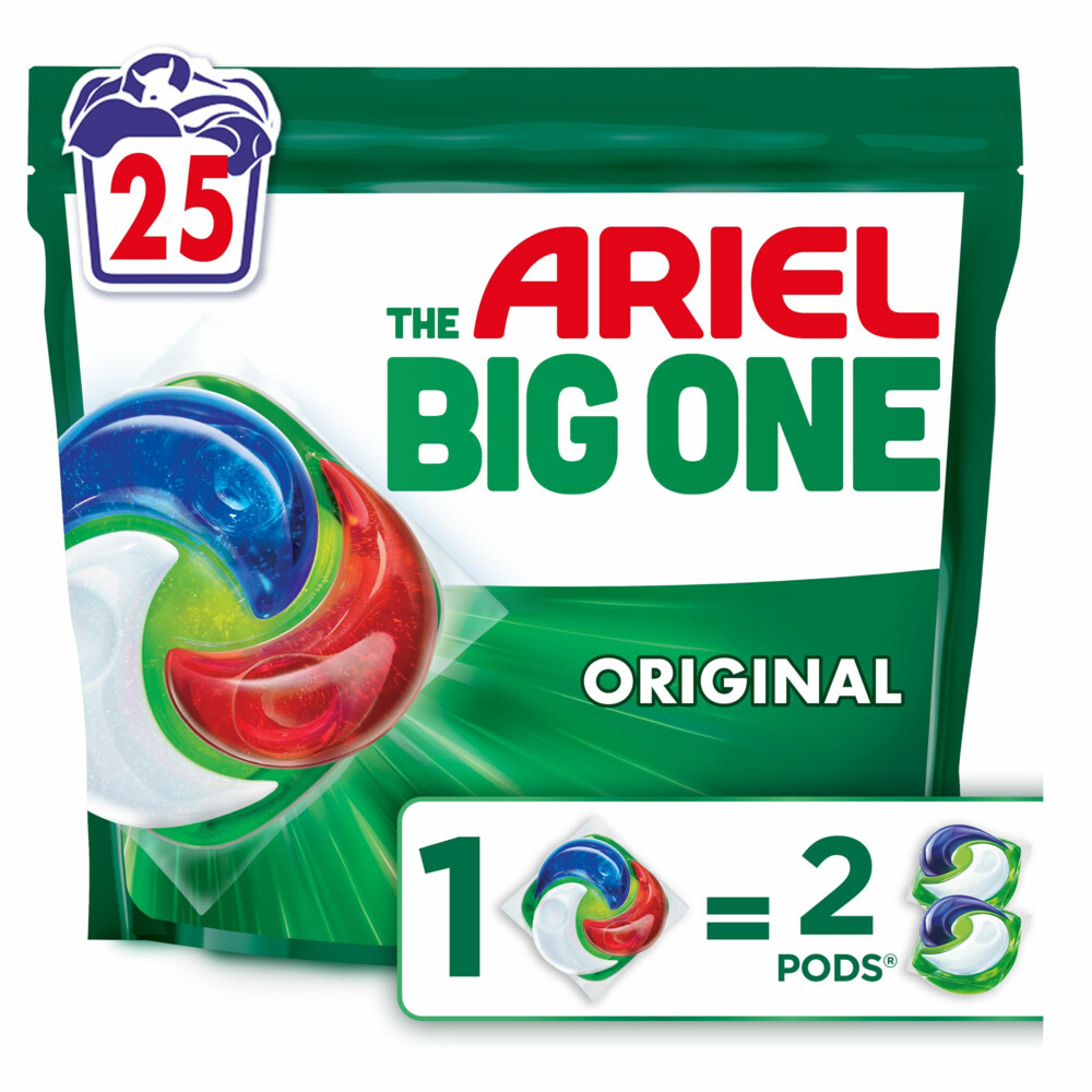Ariel 3in1 Wasmiddel Pods The Big One Original 25 stuks