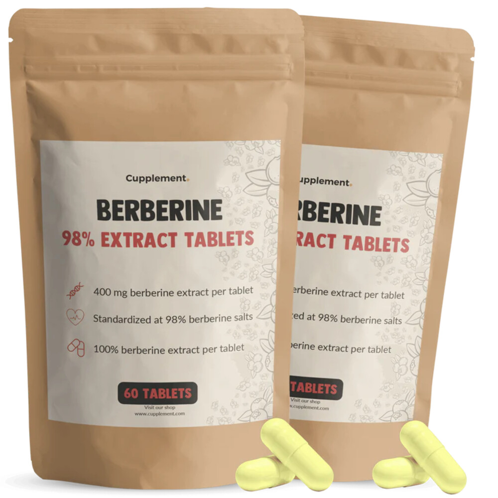 Gratis Verzending: 2x Cupplement Berberine Extract 60 tabletten