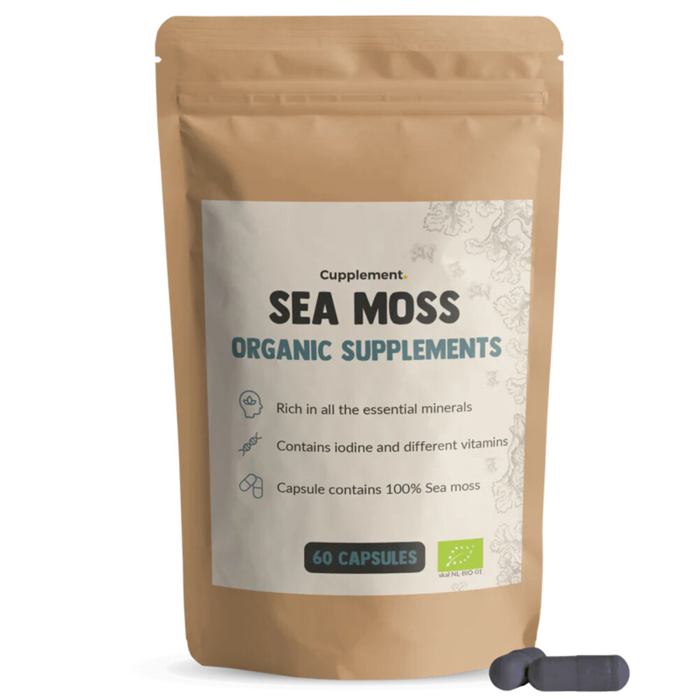 Gratis Verzending: Cupplement Sea Moss Organic Supplements 60 capsules