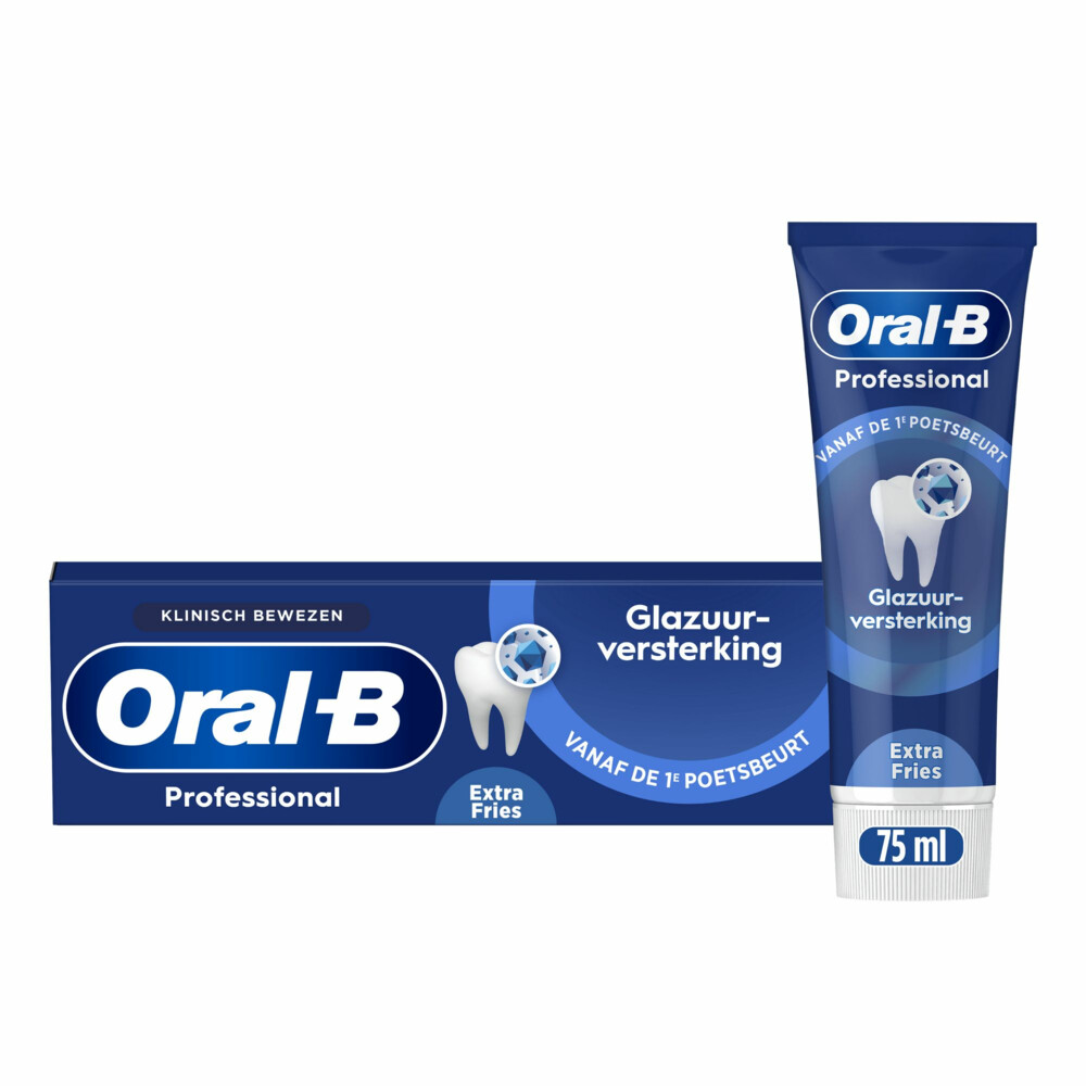 12x Oral-B Tandpasta Professional Glazuurversterkend Extra Fris 75 ml
