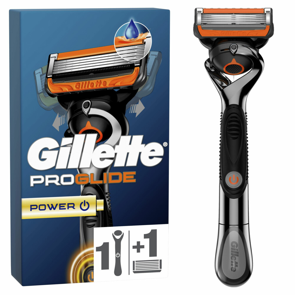 6x Gillette Scheermes Proglide Power 1 set