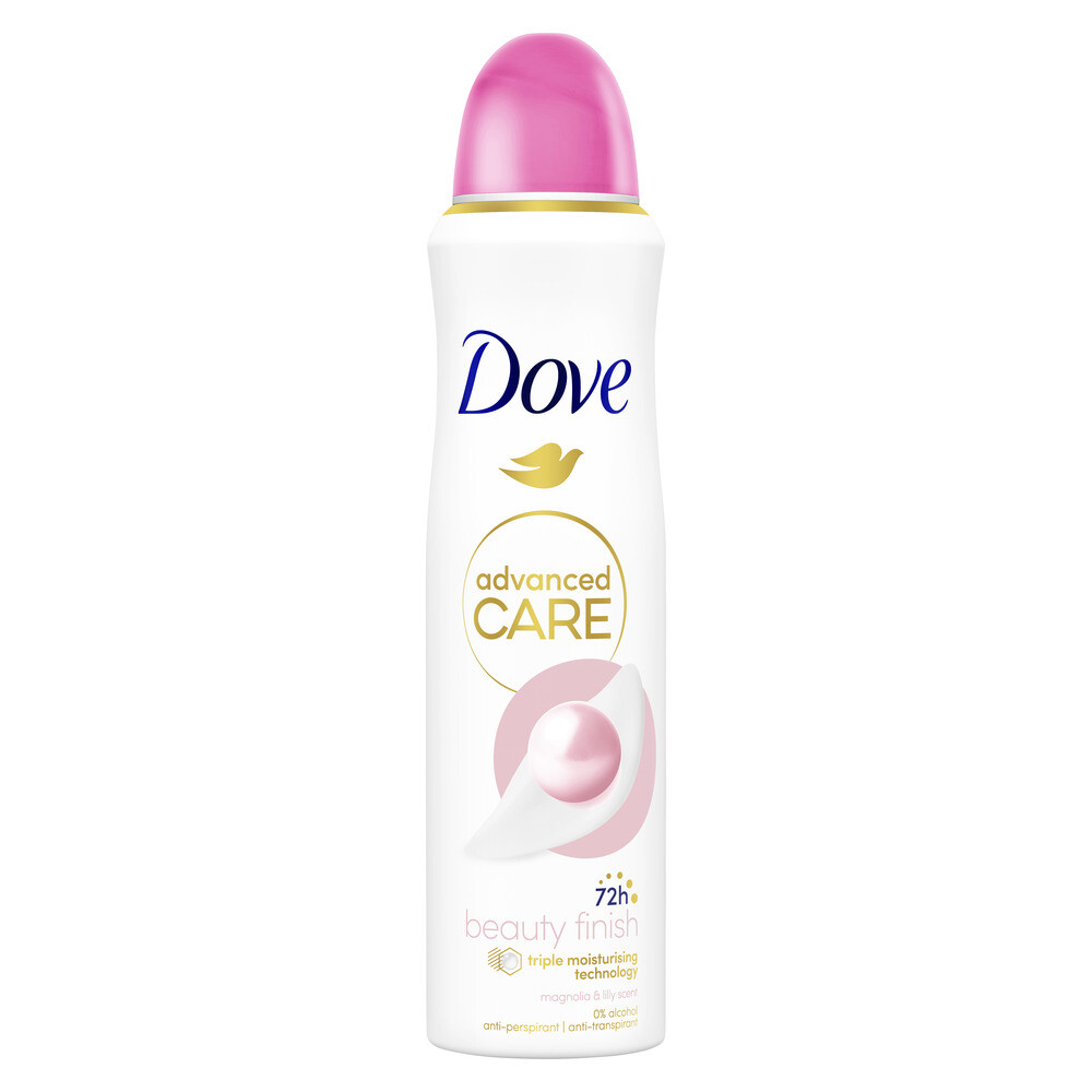 2e halve prijs: Dove Deodorant Spray Advanced Care Beauty Finish 150 ml