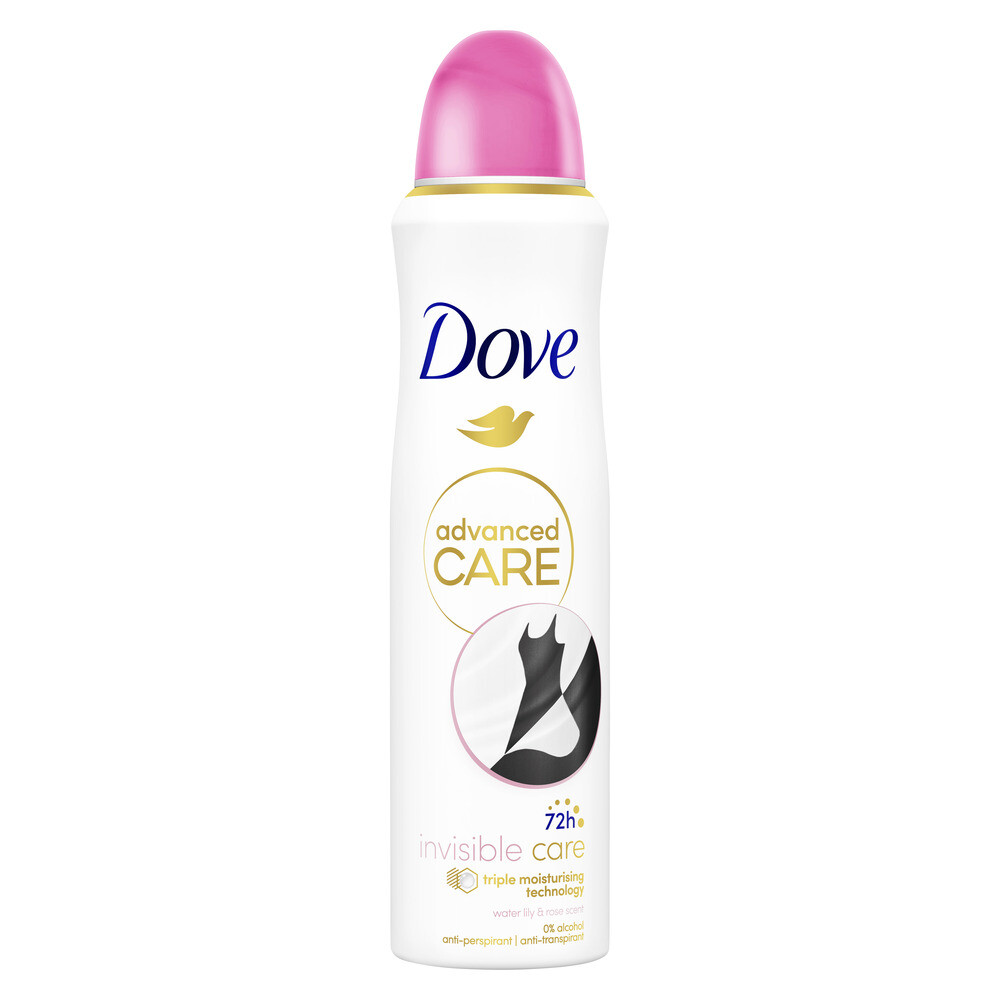 2e halve prijs: Dove Deodorant Spray Advanced Care Invisible Care 150 ml