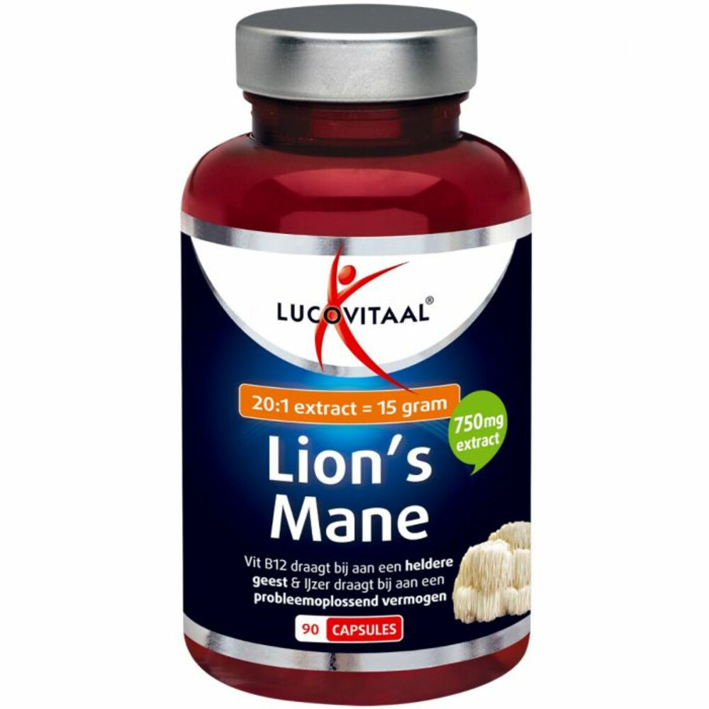 Gratis Verzending: 2x Lucovitaal Lion's Mane 90 capsules