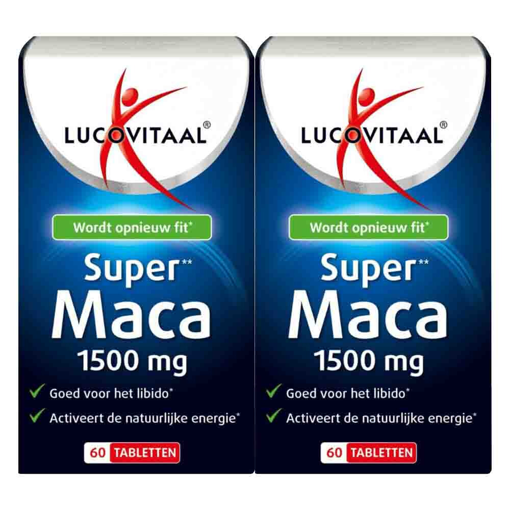 2x Lucovitaal Maca Super 1500mg 60 tabletten