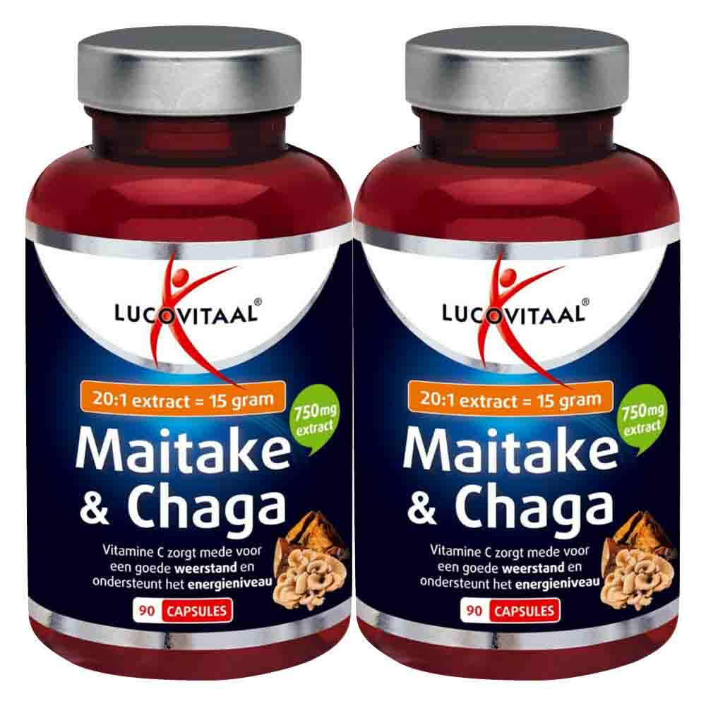 2x Lucovitaal Maitake & Chaga 90 capsules