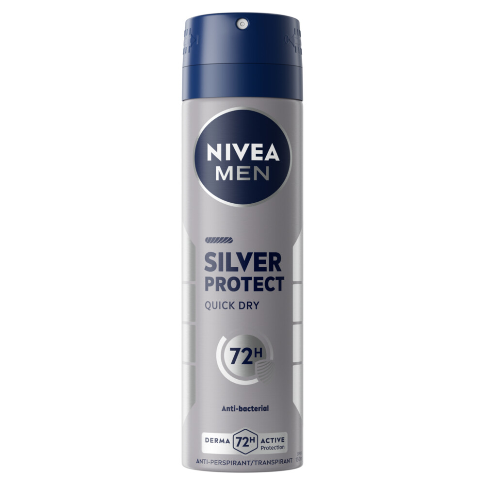 6x Nivea Men Deodorant Spray Silver Protect 150 ml