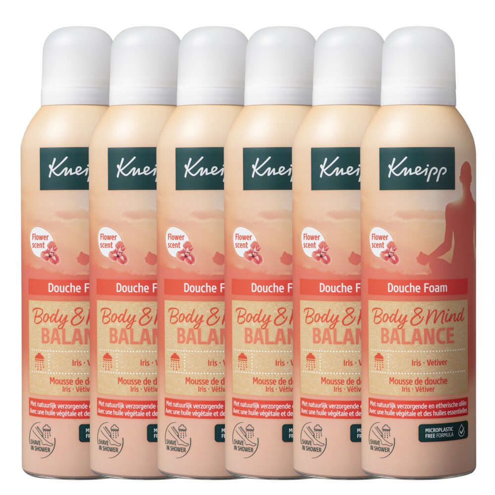6x Kneipp Douche Foam Body&Mind Balance 200 ml