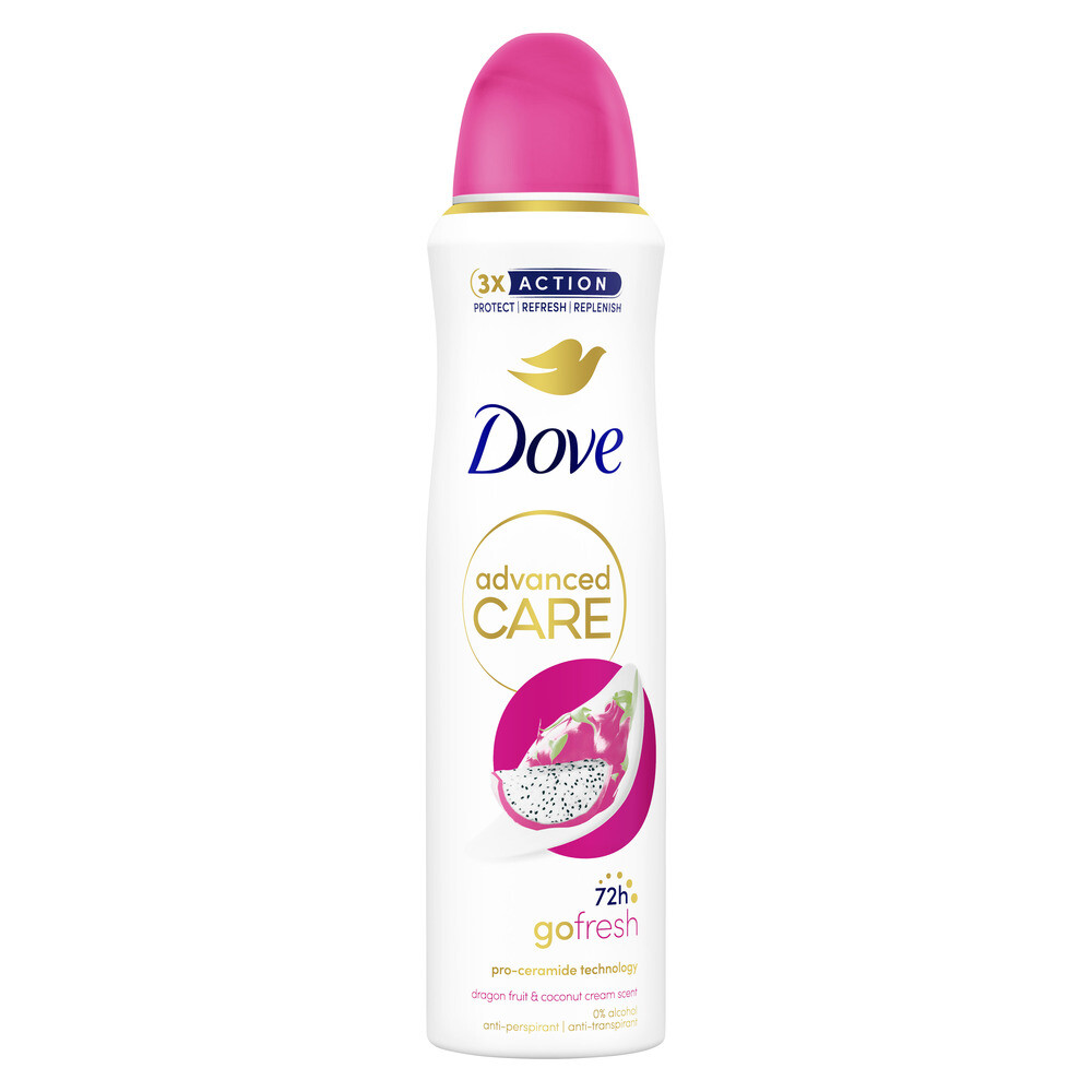 3x Dove Deodorant Spray Dragon Fruit&Coconut Cream 150 ml