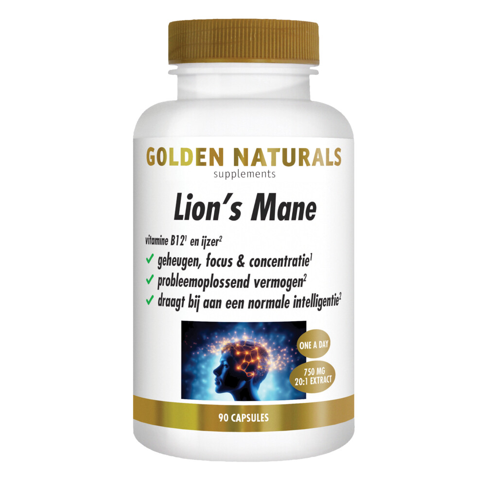 Gratis Verzending: 2x Golden Naturals Lion’s Mane 90 capsules