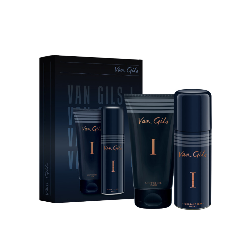 3x Van Gils Geschenkset I Deodorant 150 ml + Showergel 150 ml 1 set