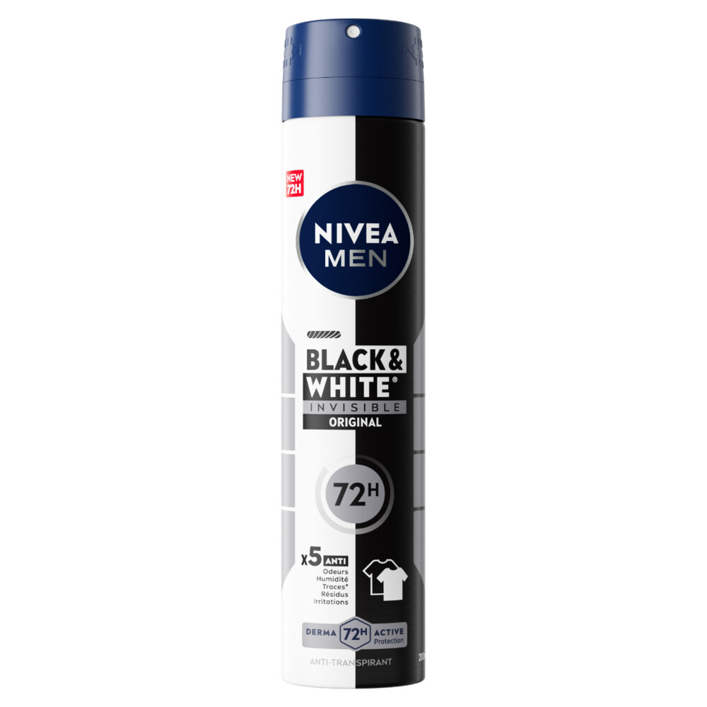 Nivea Men Deodorant Spray Invisible for Black&White 200 ml