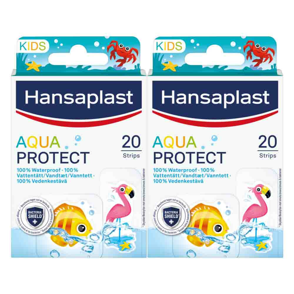 2x Hansaplast Aqua Protect Kids 20 stuks