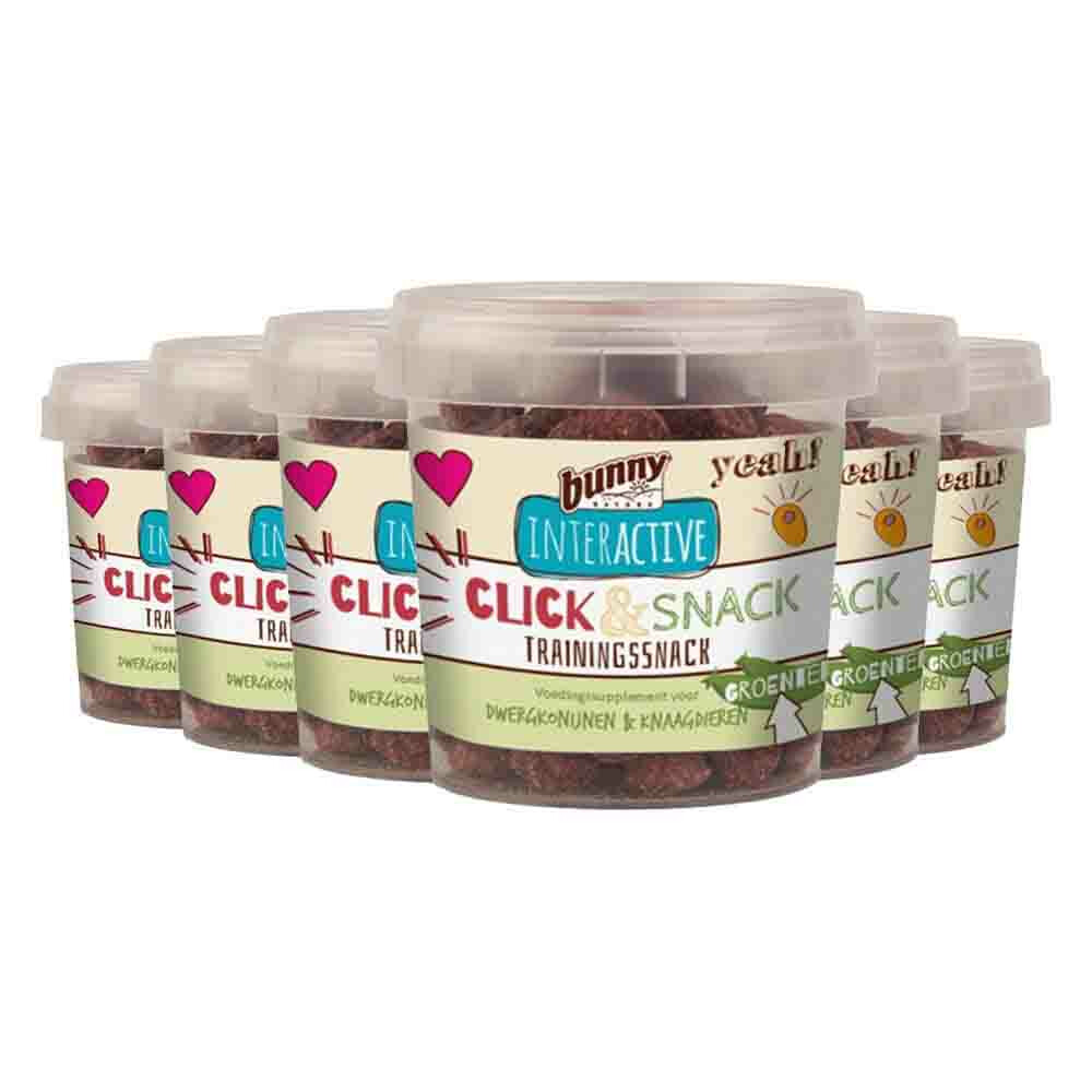 6x Bunny Nature Click En Snack Trainingssnack Groente 30 gr