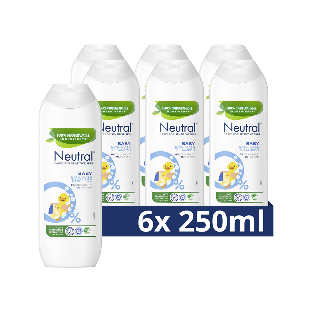 Neutral 6x  Baby Shampoo Parfumvrij 250 ml
