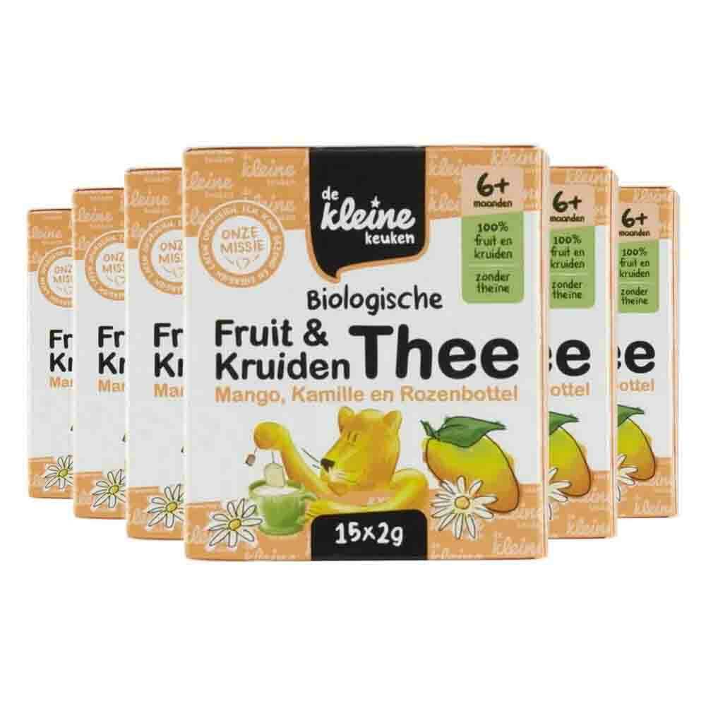 6x de Kleine Keuken Bio Mango Thee 30 gr