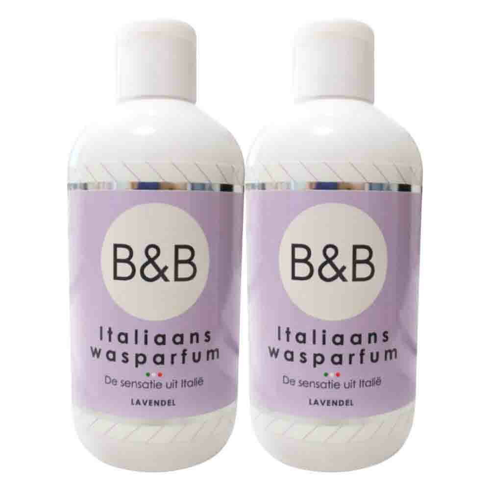 2x B&B Italiaanse Wasparfum Wasparfum Lavendel 250 ml