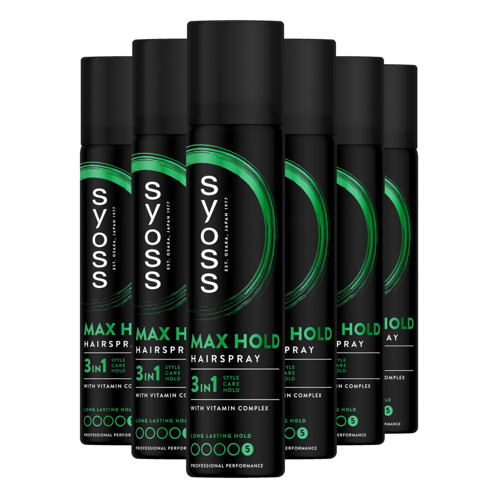 6x Syoss Max Hold Haarspray 300 ml
