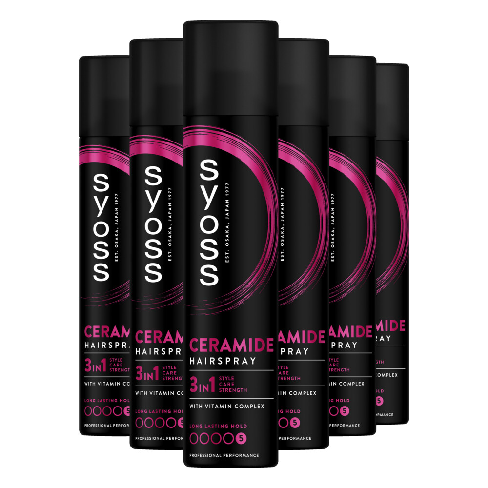 6x Syoss Ceramide Haarspray 300 ml