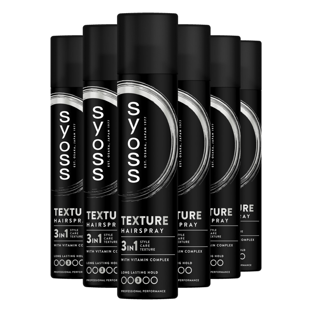 6x Syoss Texture Haarspray 300 ml