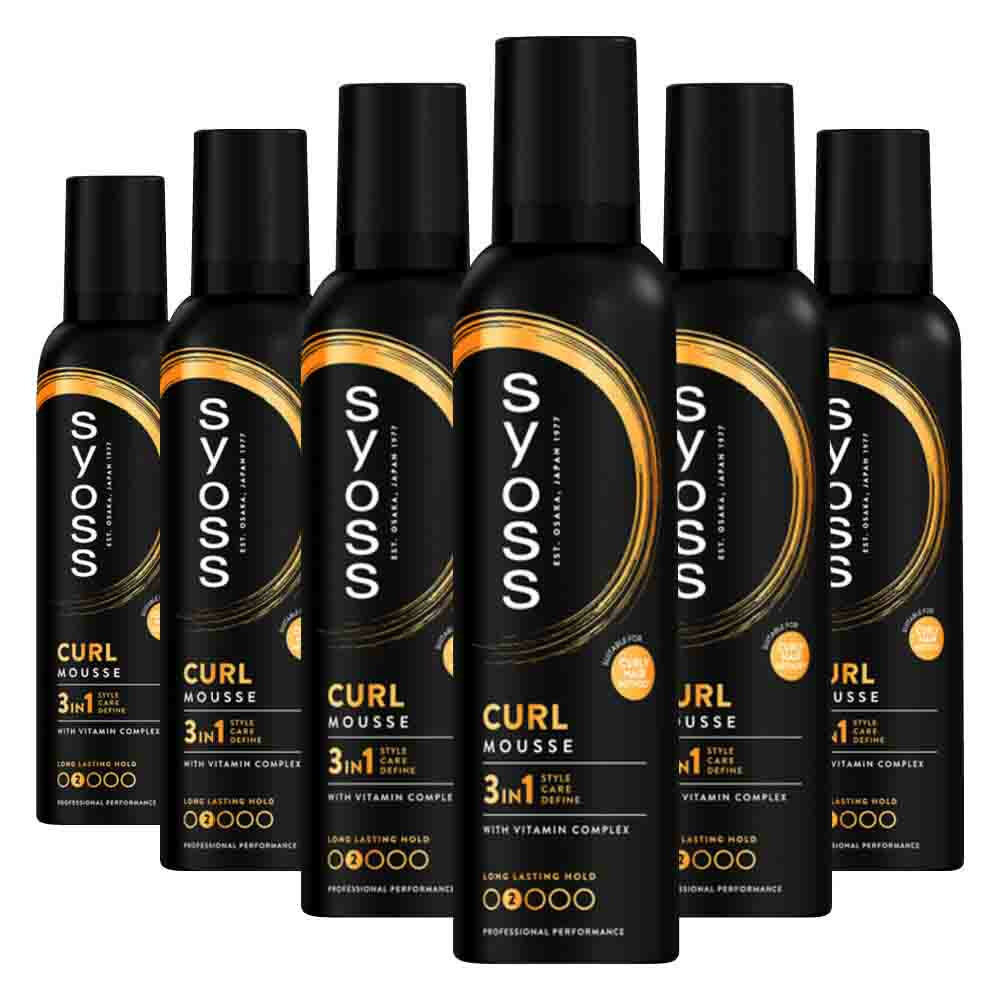 6x Syoss Curl Haarmousse 250 ml