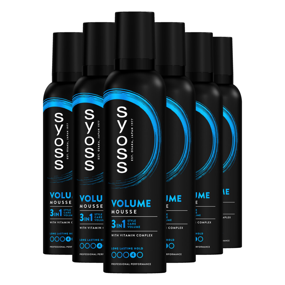 6x Syoss Volume Haarmousse 250 ml
