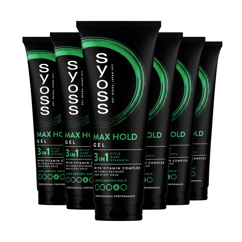 6x Syoss Max Hold Haargel 250 ml