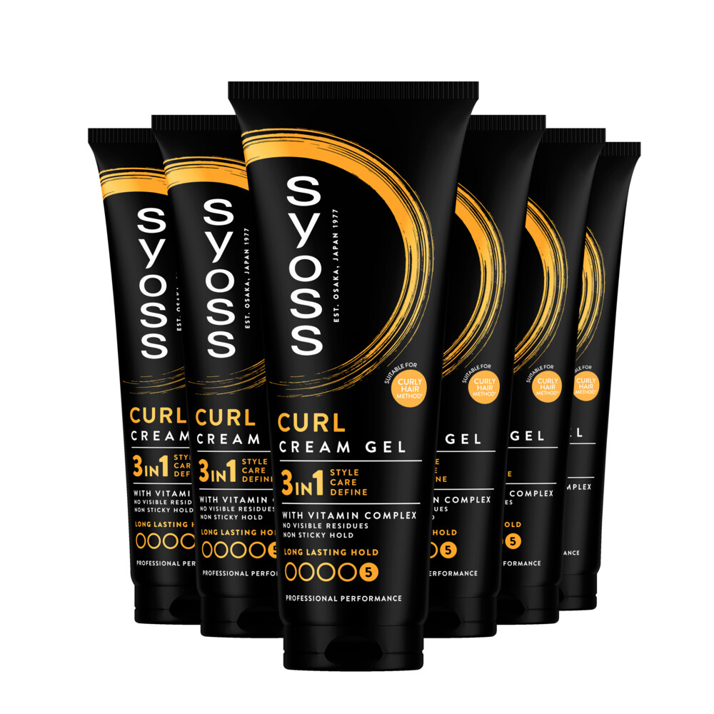 6x Syoss Curl Control Gel 250 ml