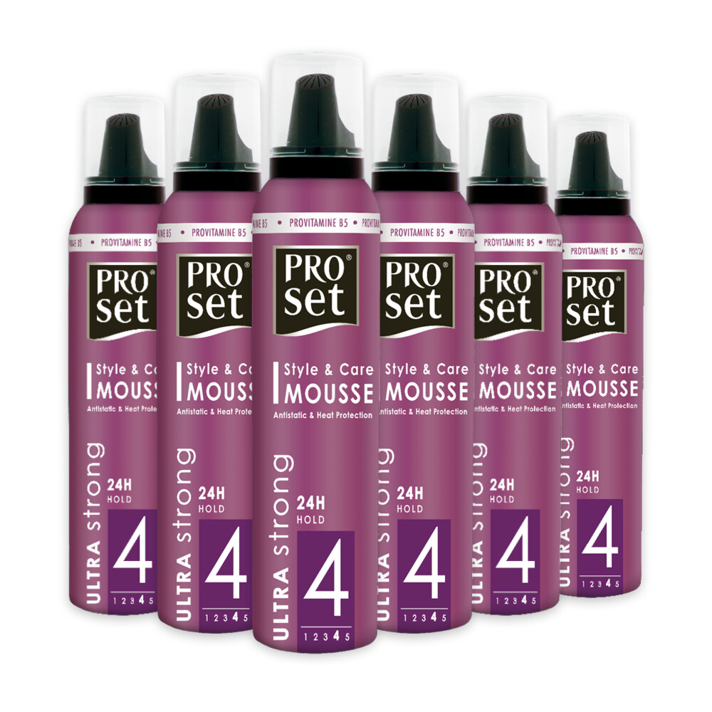 6x Proset Haarmousse Ultra Sterk 250 ml